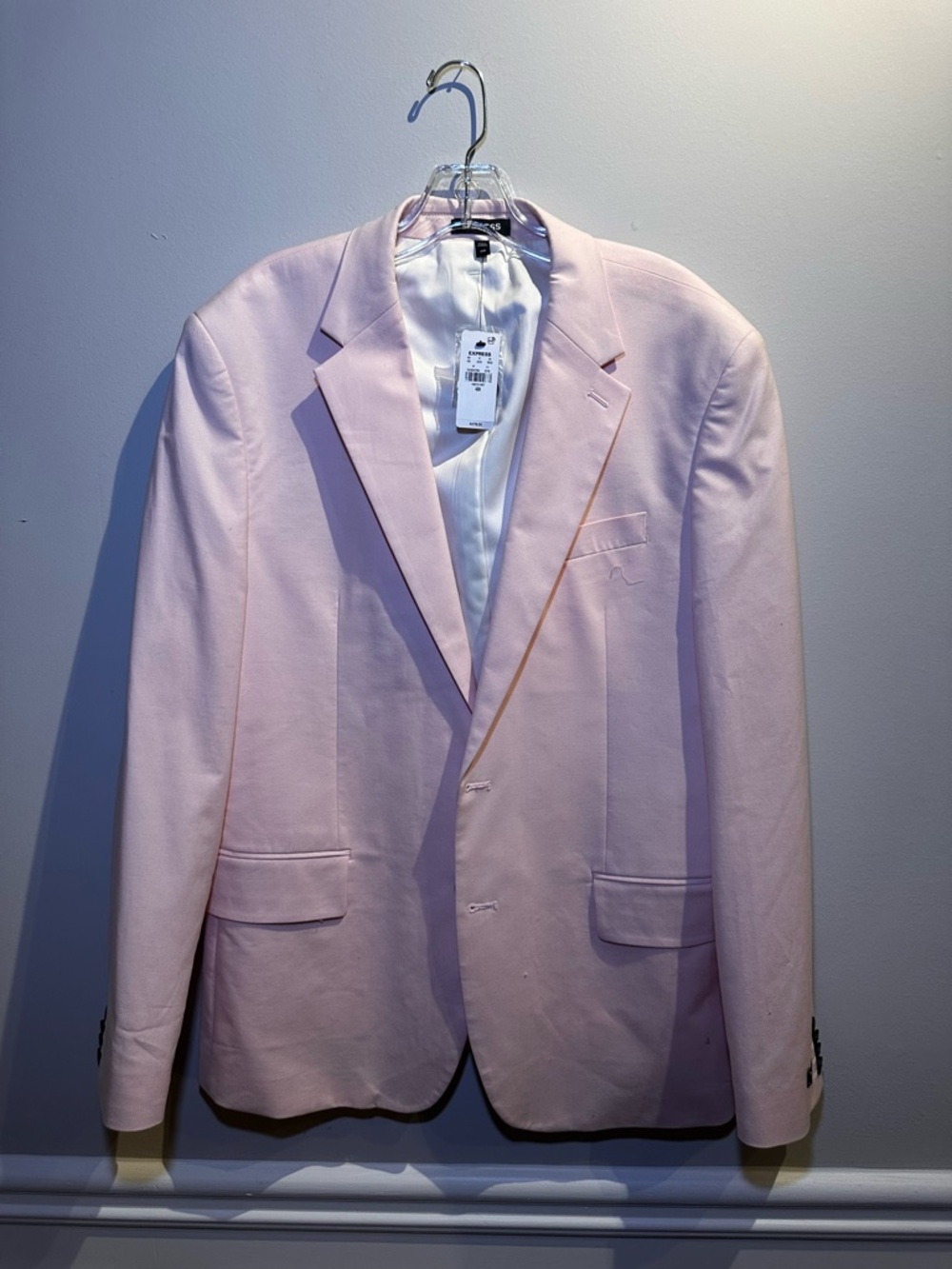 Express Light Pink Men's Suit Blazer